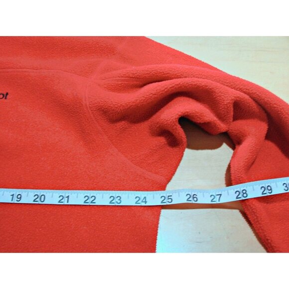 Marmot Mens Red Fleece Polartec Sweatshirt Pullover Half Zip Size XL Poly Blend - Picture 5 of 12